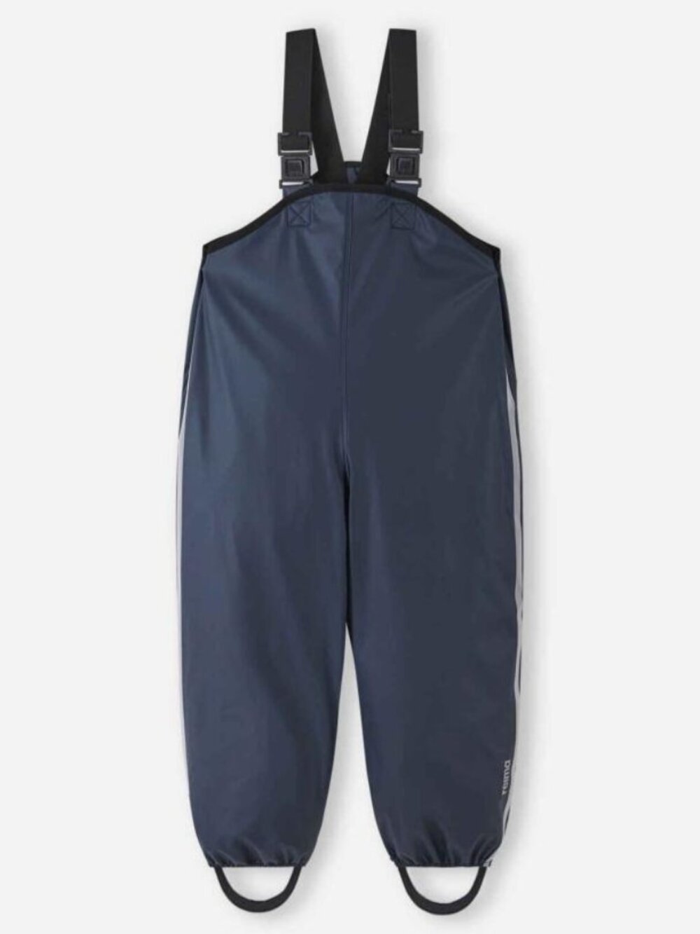 Reima Kids Navy Lined Bib Rain Pants Reflective Strips Adjustable US 2T